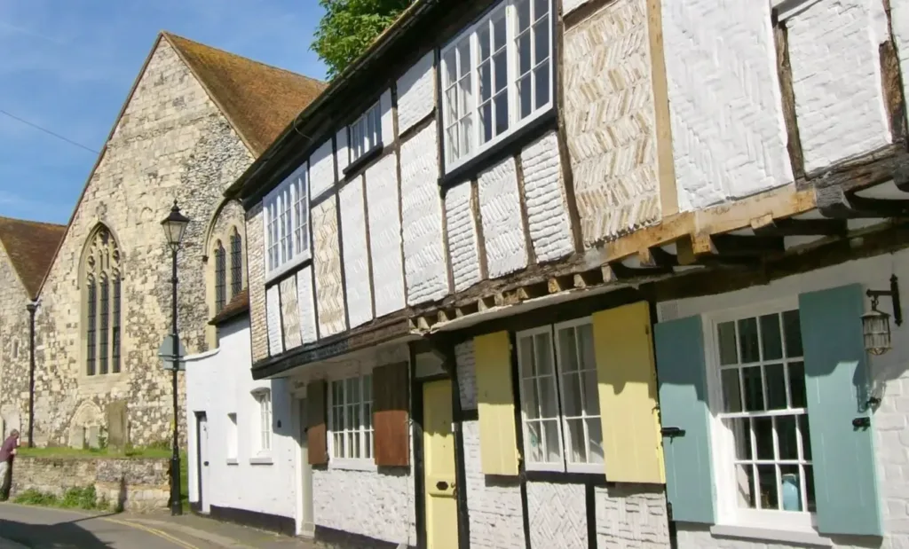 Houses in a village